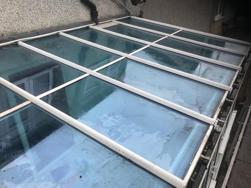1. Chesnut Brown Tapco Slate Roof Before