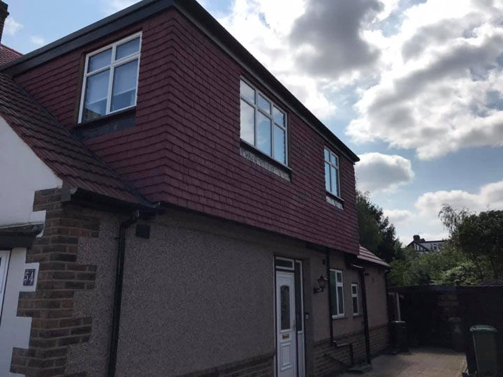 Two houses in Sidcup this week - new black upvc installed