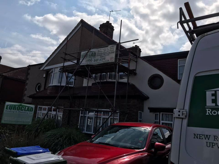 Two houses in Sidcup this week - new black upvc installed