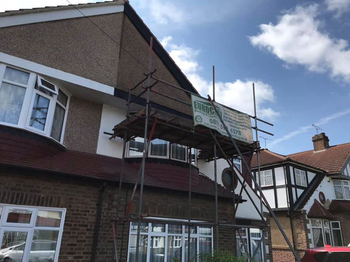 Two houses in Sidcup this week - new black upvc installed